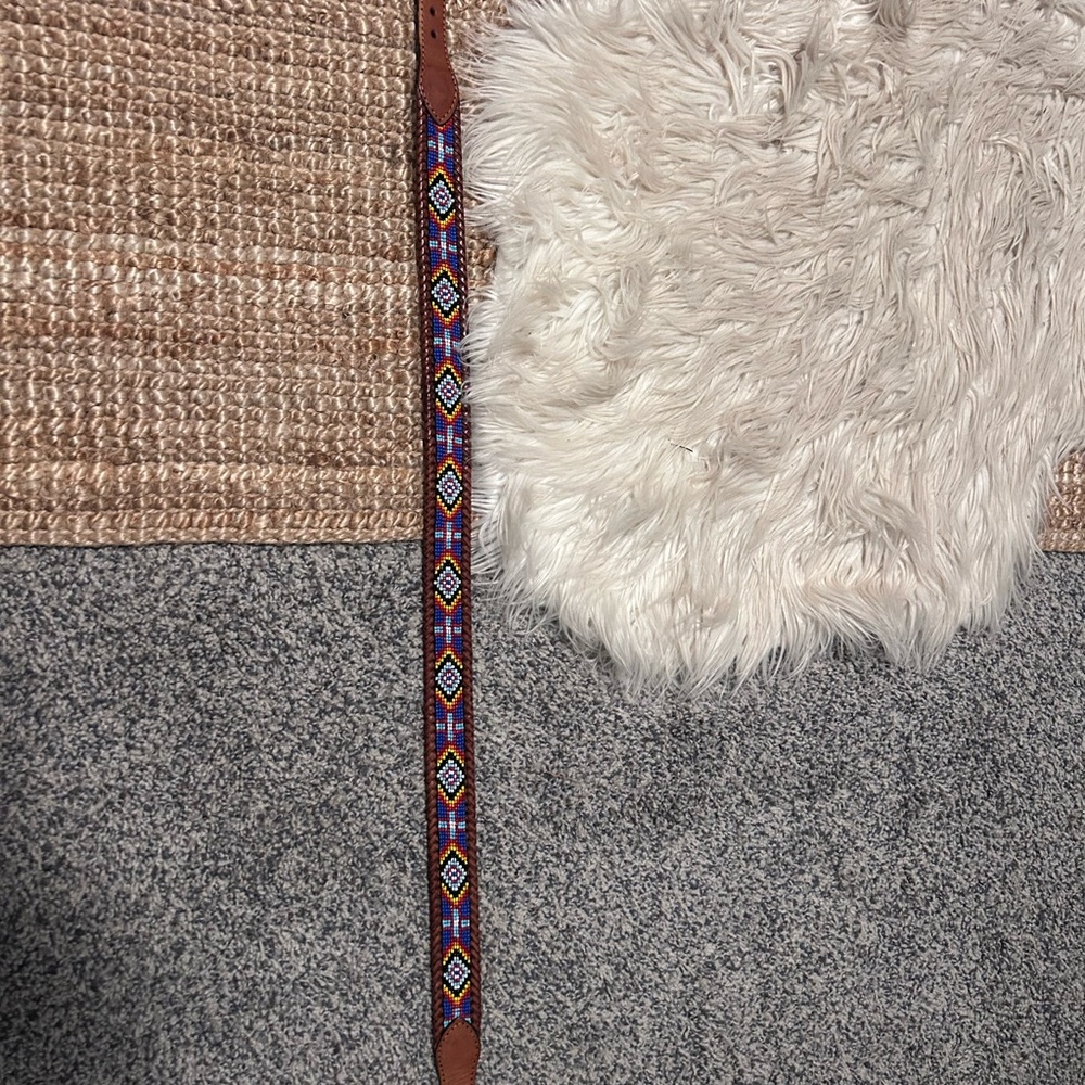 L.L. Bean Multicolor Beaded Belt
